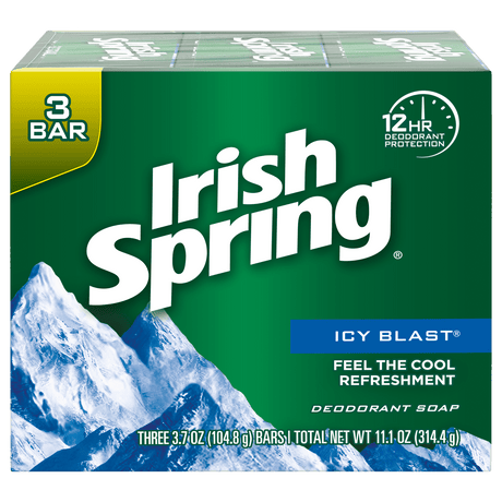 Irish Spring Icy Blast Bar Soap 3s