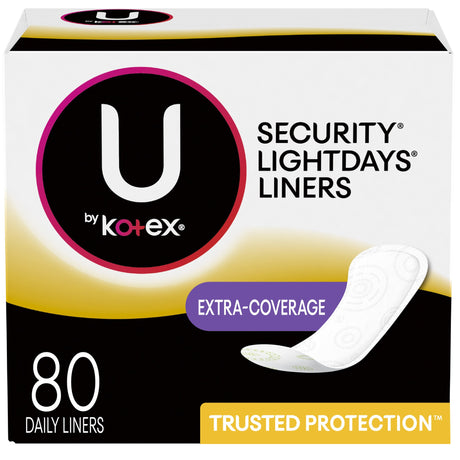U by Kotex C & S Ex. Coverage Liners 80s