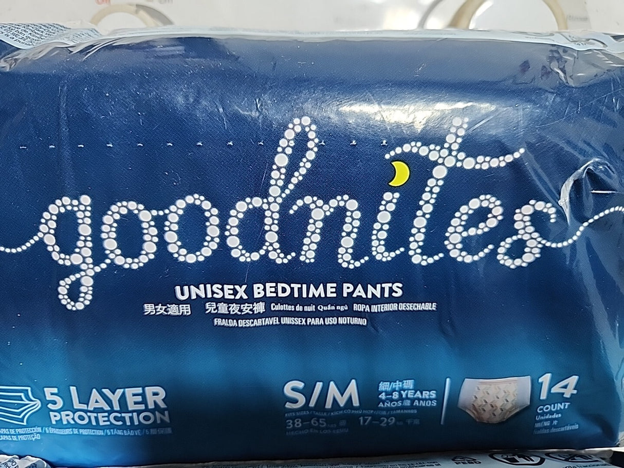 Goodnites Unisex Bedtime Pants 14s