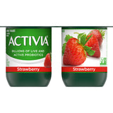 Activia Strawberry Low Fat Yogurt 4PK