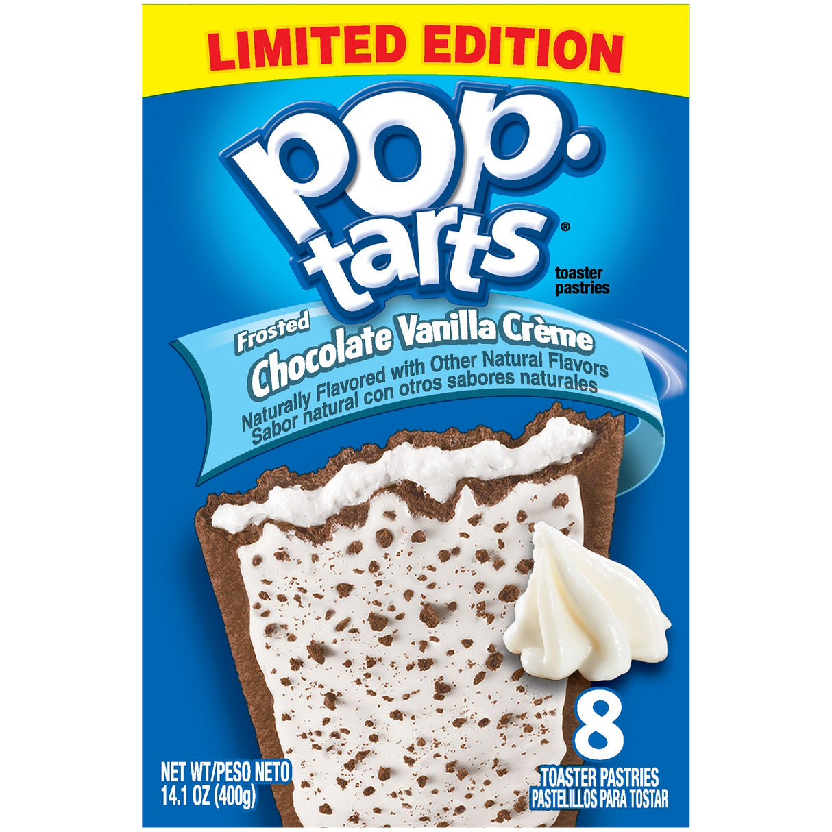 Poptarts Choc Vanilla Creme 8s 14.1oz