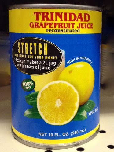 Trinidad Sweetened Grapefruit Juice 19oz