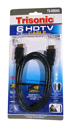 Trisonic HDMI Cable 6ft