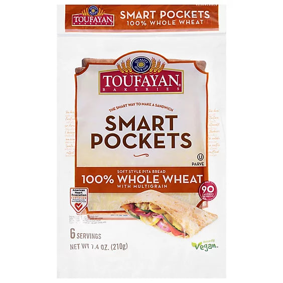 Toufayan Whole Wheat Smart Pockets 6s