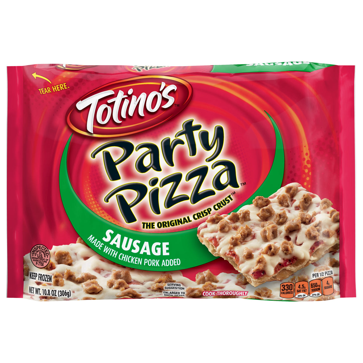 Totinos Pizza Sausage 10.8oz