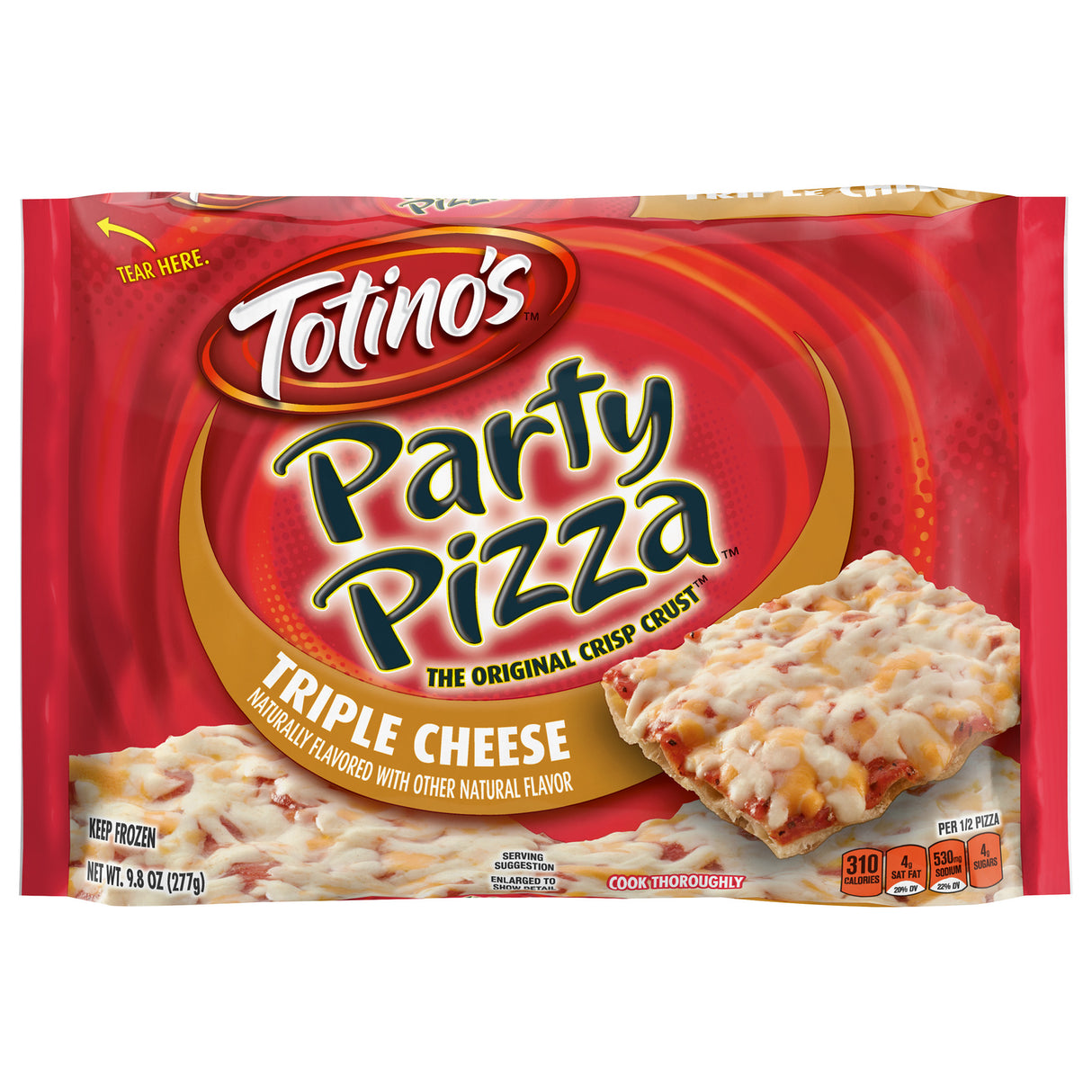 TotinosTriple Cheese Party Pizza  9.08oz