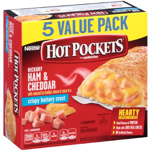 Hot Pockets Hickory Ham & Cheddar 5s