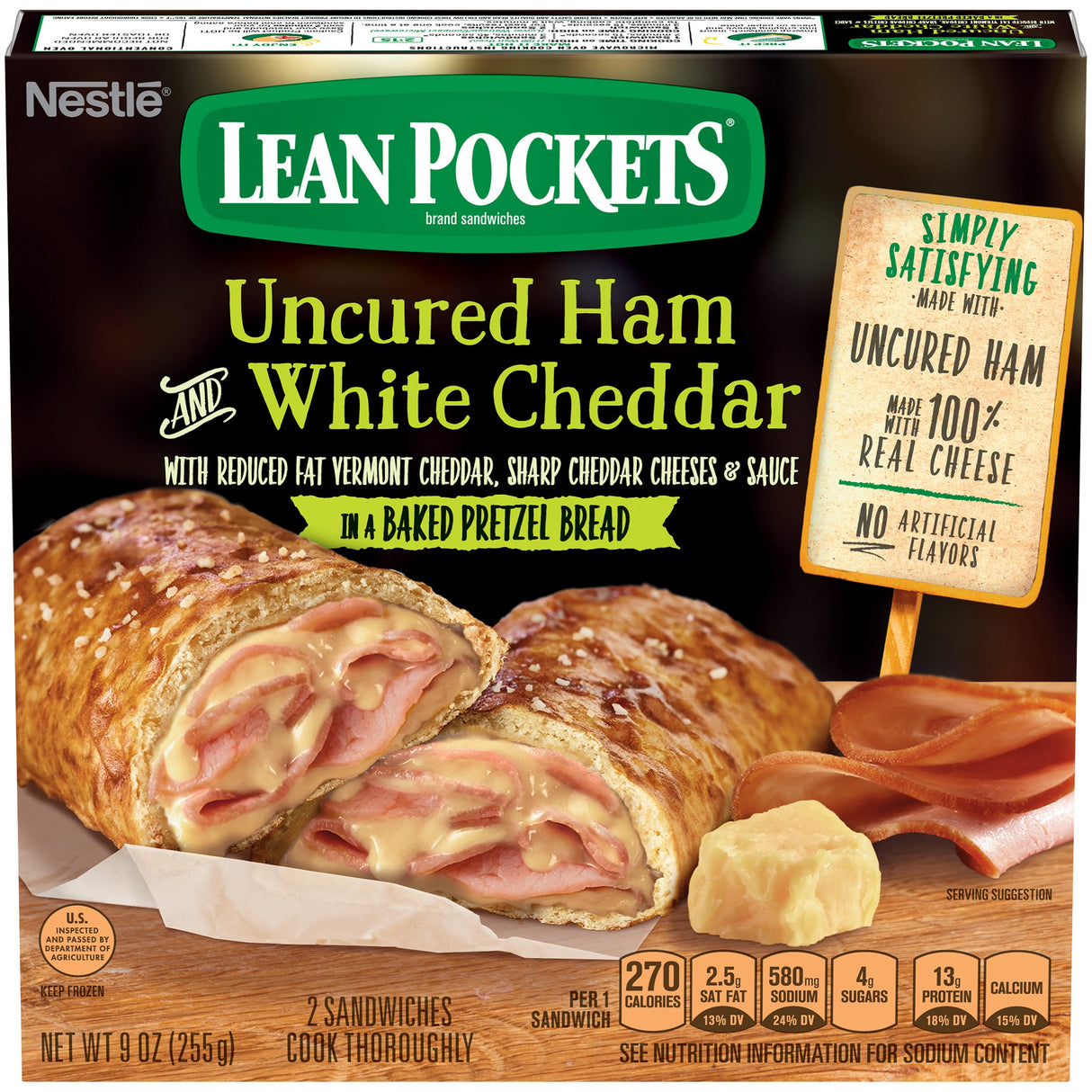 Lean Pocket Uncured Ham White  9oz