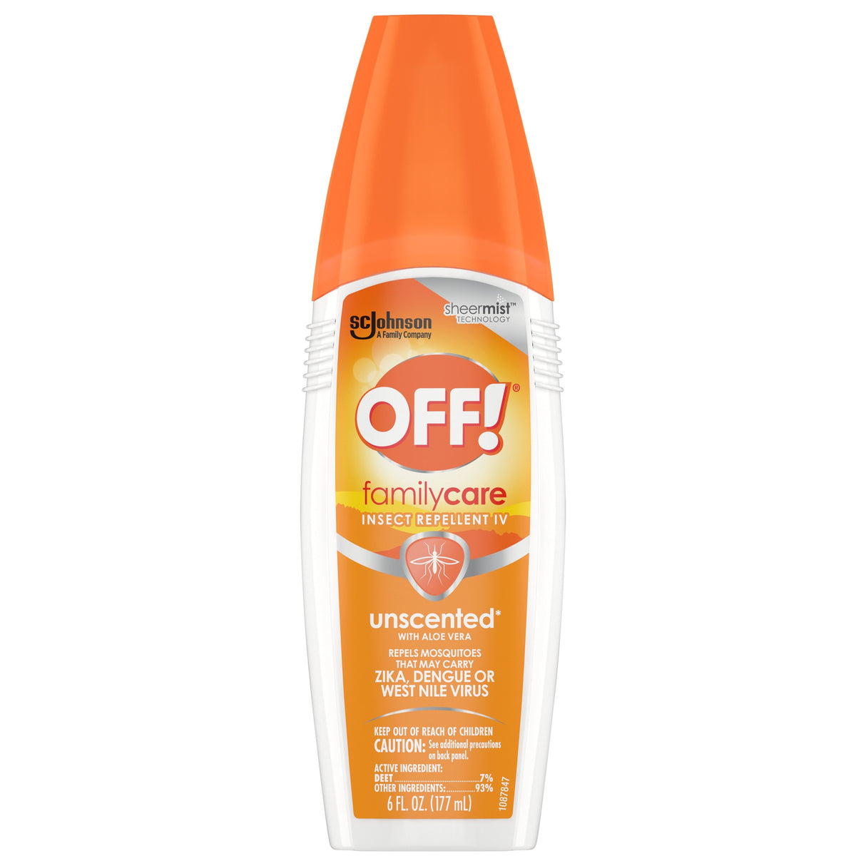 Off Skintastic Spray Unscented 6oz