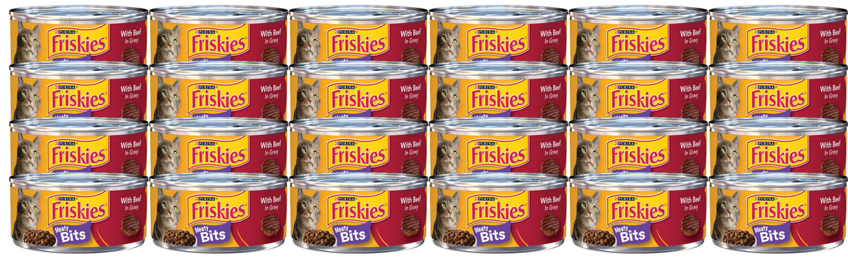 Friskies W Beef In Gravy Meaty Bits 156g