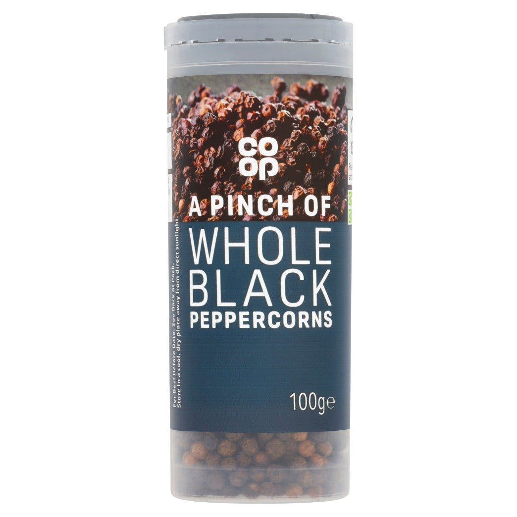 Co-Op Whole Black Peppercorns 100g