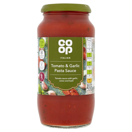 Co-Op Tomato Garlic Pasta Sauce 500g