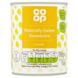Co Op Sweetcorn in Water 198g