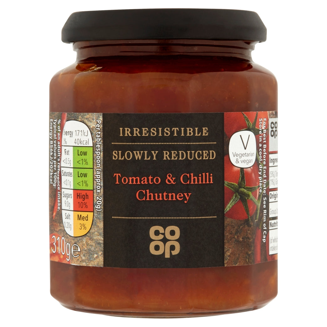 Co Op Tomato & Chilli Chutney 310g