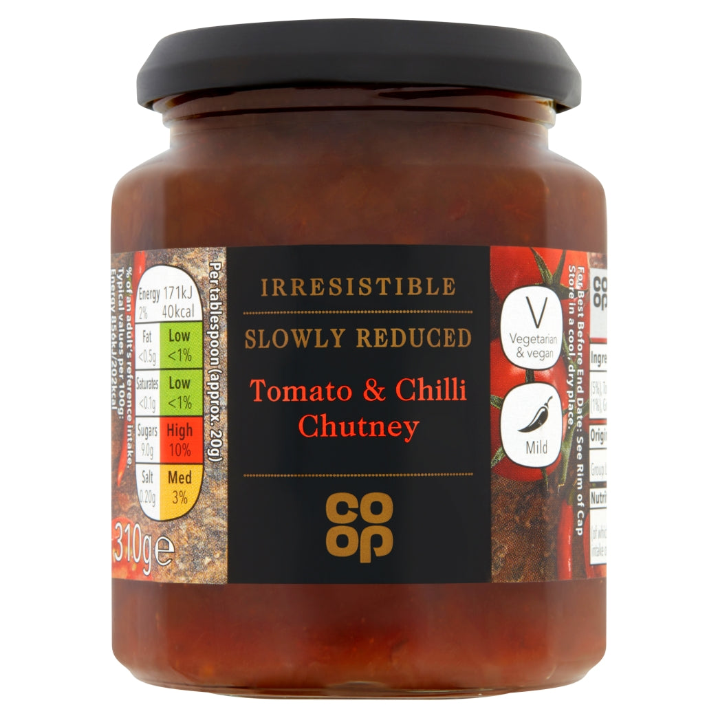Co Op Tomato & Chilli Chutney 310g