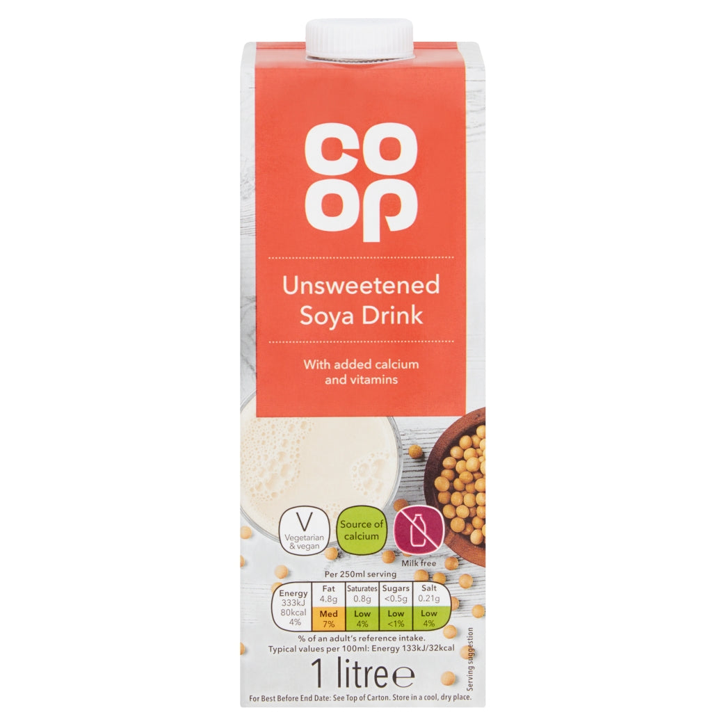 Co-Op Calcium Soya Milk Unswt 1L