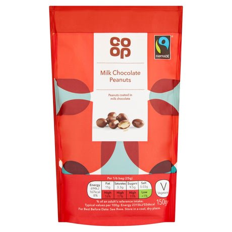 Co-Op Chocolate Coated Peanuts 150g