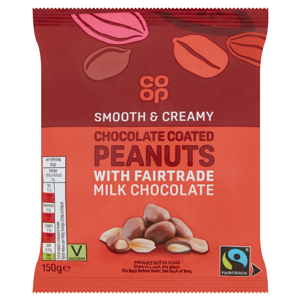 Co-Op Chocolate Coated Peanuts 150g