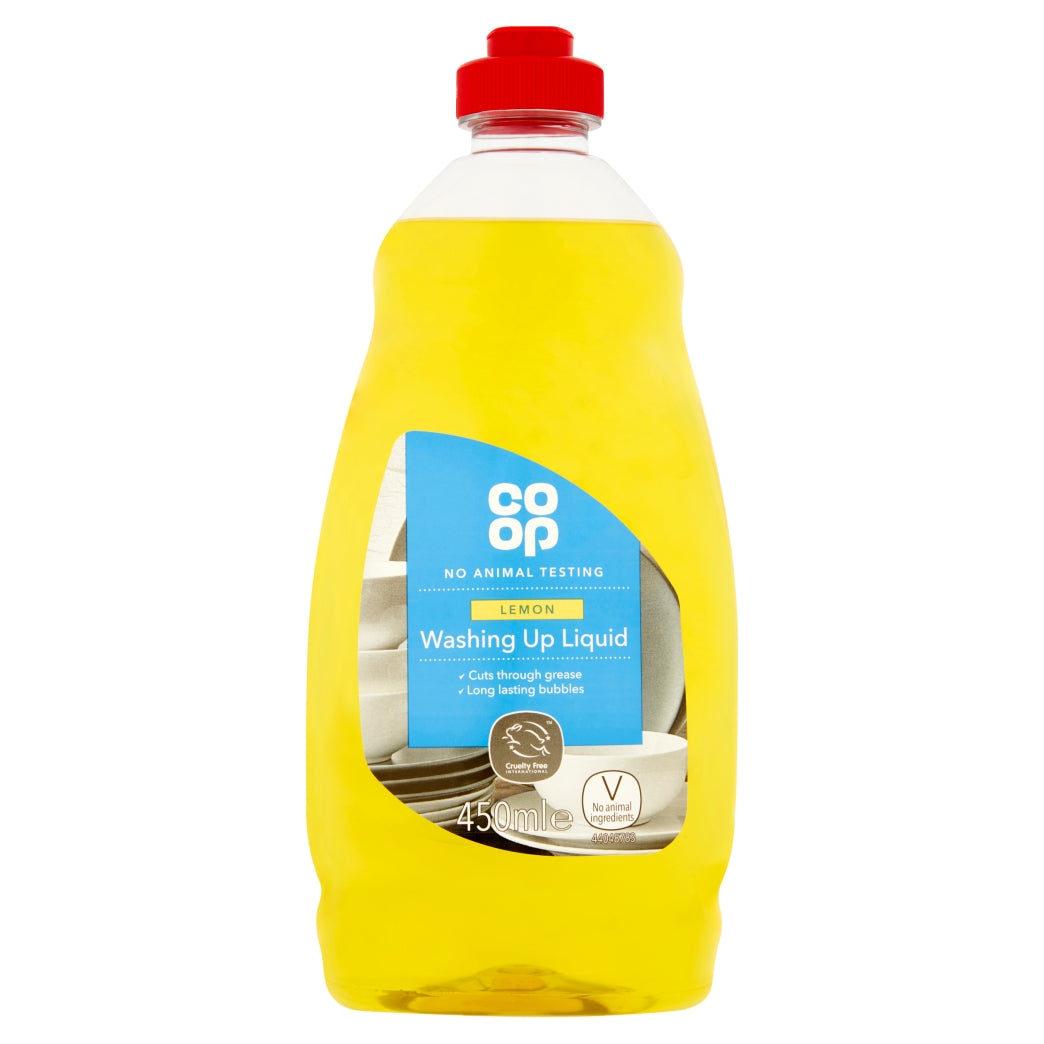Co-Op Washing Up Liquid Lemon 450ml