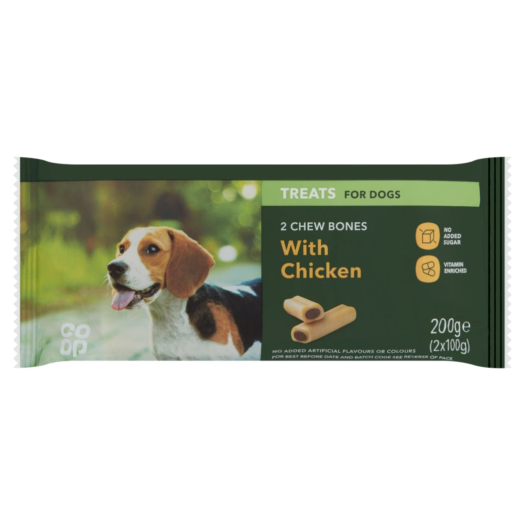 Co-Op Chew Bones w  Chicken 2x100g
