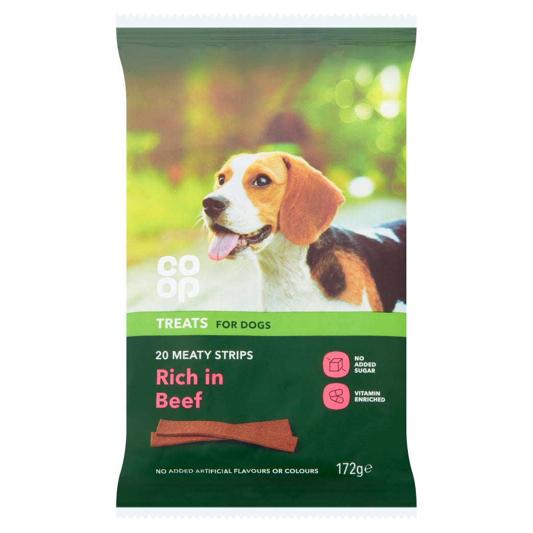 Co-Op Meaty Strips With Beef 172g