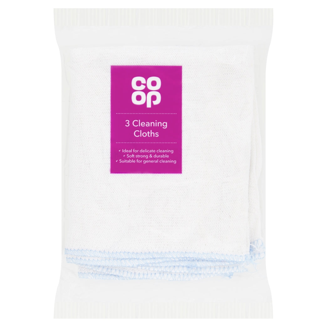 Co-op Cleaning Cloths 3pk