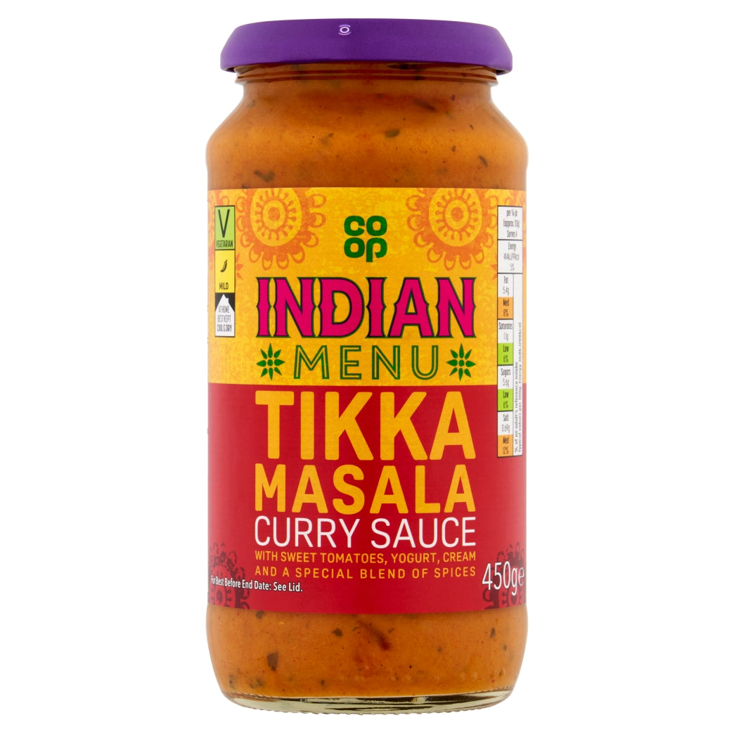 Co-Op Tikka Masala Curry Sauce 450g
