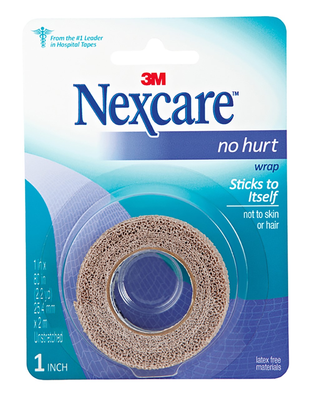 Nexcare No Hurt Wrap 1in x 80in