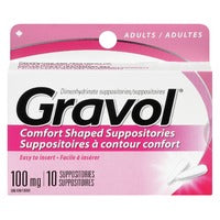 Gravol Supositories 100mg 10s