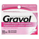 Gravol Supositories 100mg 10s