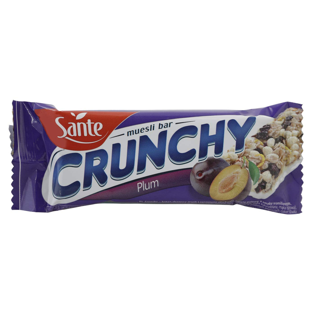 Sante Crunchy Plum Muesli Bar 40g