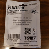Powtech 3 Outlet  Grounding Adapter