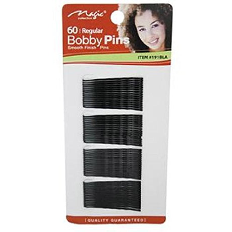 Magic Black Bobby Pins 60s