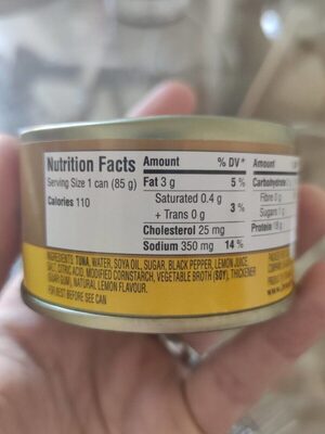 Brun. Flaked Tuna Lemon & Pepper 85g