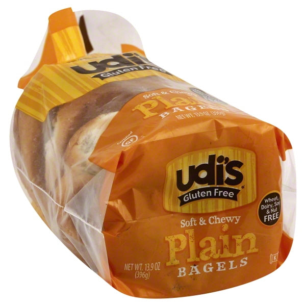 Udi's Gluten Free Plain Bagels 4's