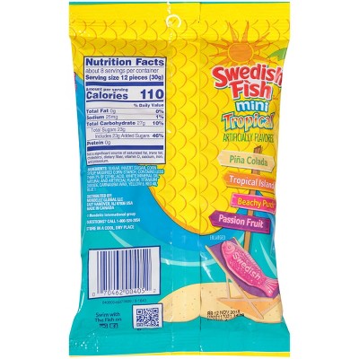 Sweedish Fish Mini Tropical Flavor 8oz