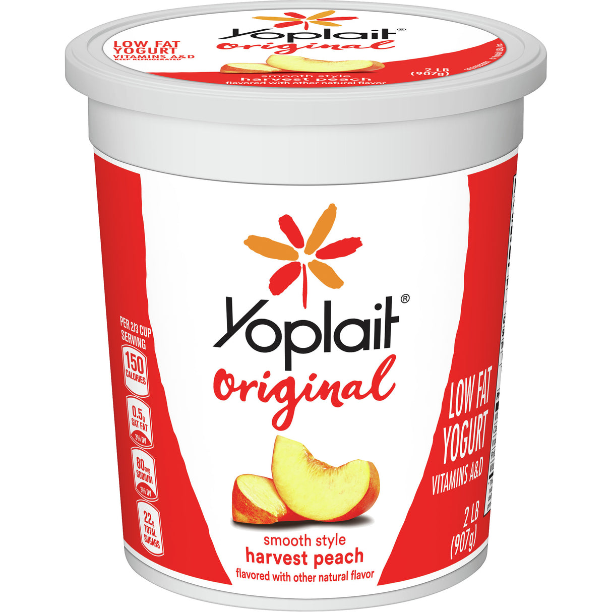 Yoplait Peach Yogurt 2lb