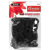 Annie Black Rubber Bands 500