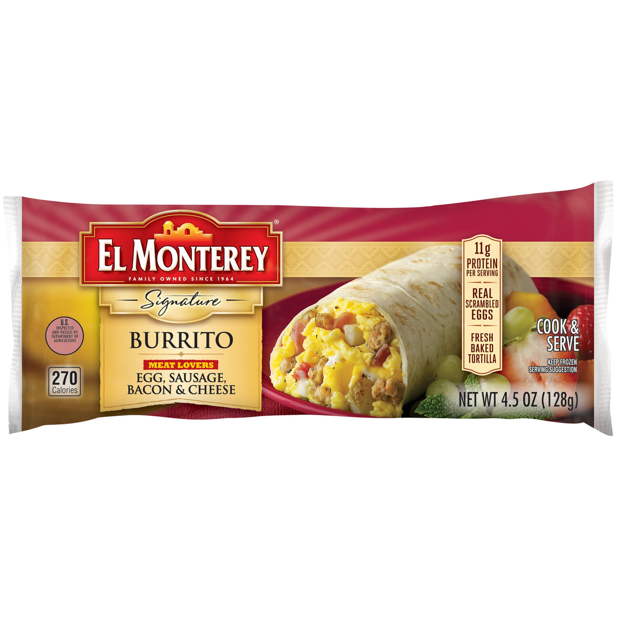 El Monterey Burrito Meat Lovers 4.5oz