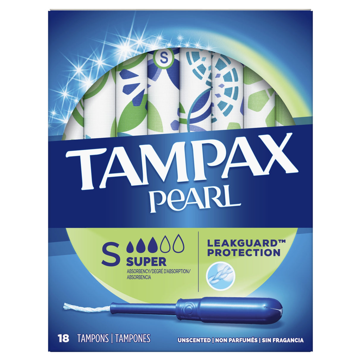 Tampax Pearl Super Tampons 18s