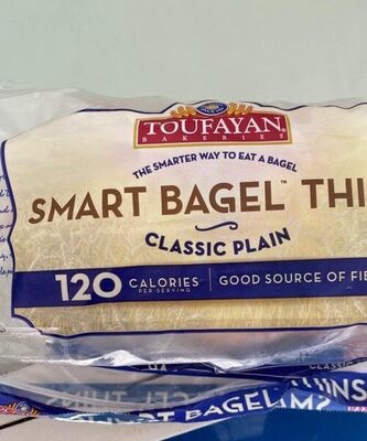 Toufayan Smart Bagel Plain  9.5oz