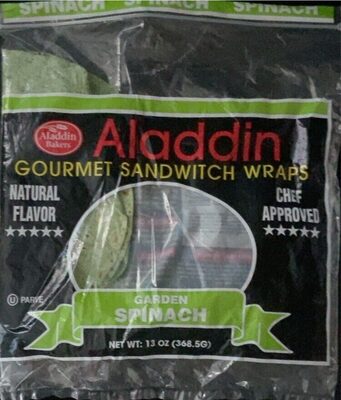 A Bakers Garden Spinach Wraps 13oz