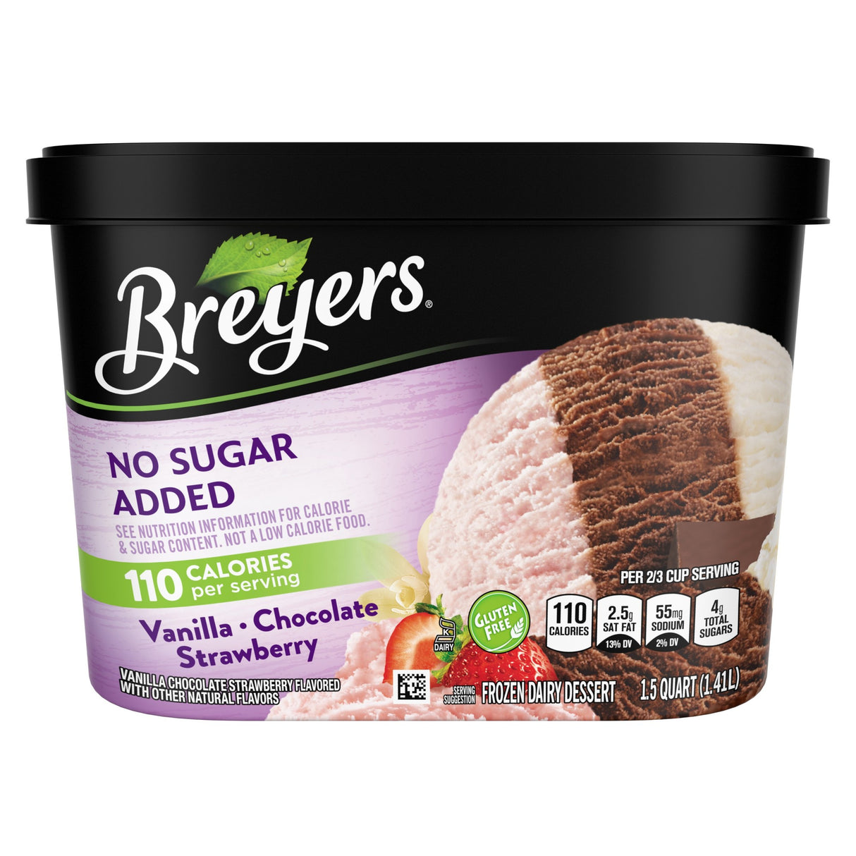 Breyers Nsa Vanilla Choc S'berry 1.42L