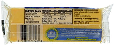 Cabot Vermont SS Cheddar Cheese 8oz