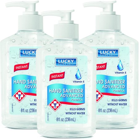 Lucky Hand Sanitizer Vitamin E 8oz