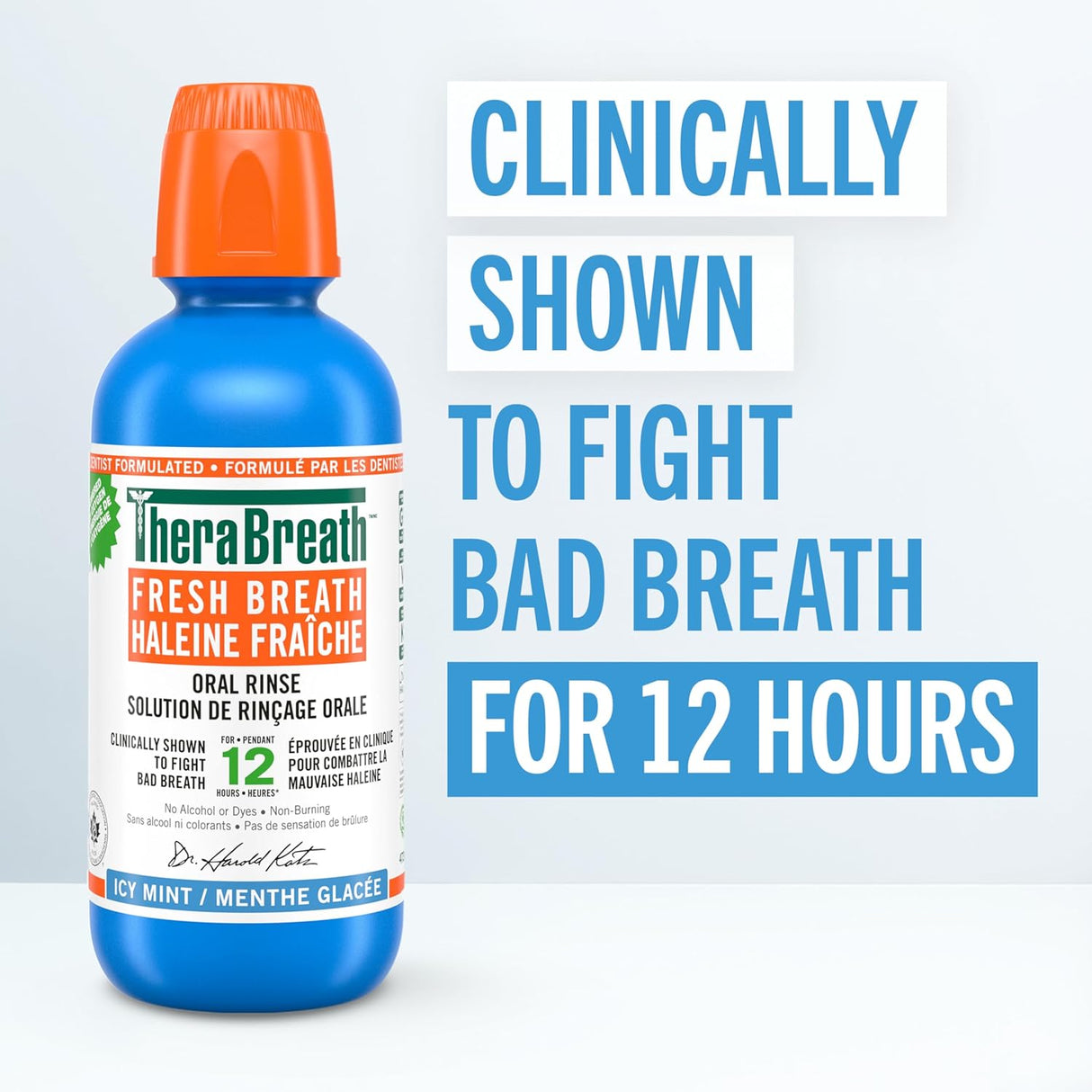 TheraBreath Oral Rinse Icy Mint 16oz