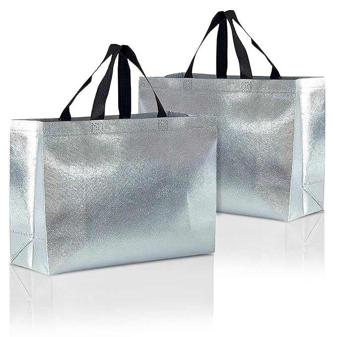 Silver Gift Bag Lg
