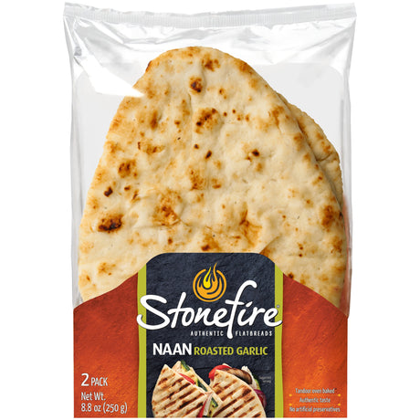 Stonefire Garlic Naan Flat Bread 8.8oz