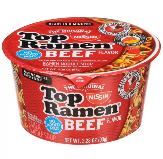 Top Ramen Instant Noodles Beef 93g