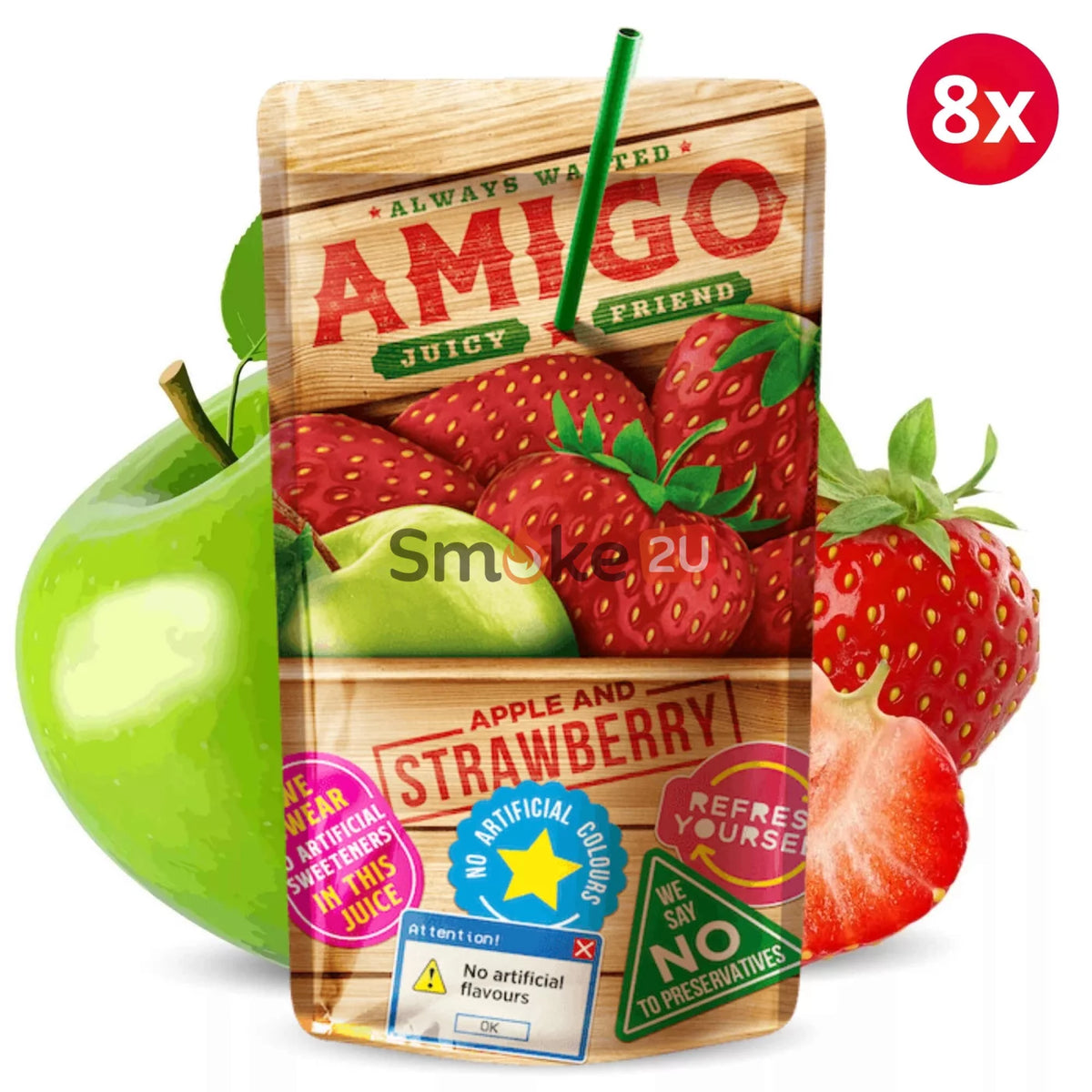 Amigo Apple & Strawberry  8x200ml